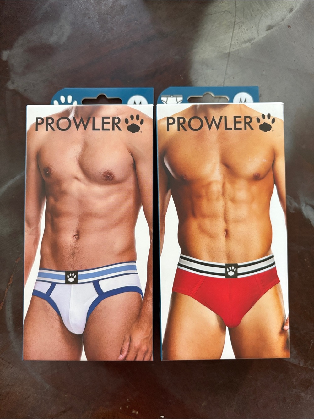 White with Blue Trim & Red - 2-Pack